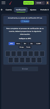 Ingreso de datos bancarios el casino con retiro inmediato Winpot México.